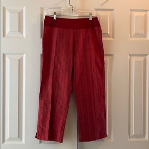 Anthropologie Capri silk pants